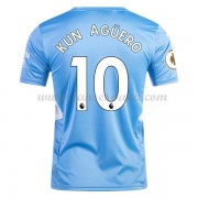 Camisetas De Futbol Manchester City Kun Aguero 10 Primera Equipación 2021-22..